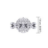 The Tree of Life Silver Puzzle Ring by Peter Stone Jewelry TRI2462