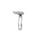 Sterling silver Tight in the knot snaking ring Oberon & Rhiannon Zell wedding rings Designed by Oberon Zell TRI2468