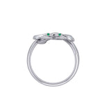 Sterling silver Tight in the knot snaking ring Oberon & Rhiannon Zell wedding rings Designed by Oberon Zell TRI2468