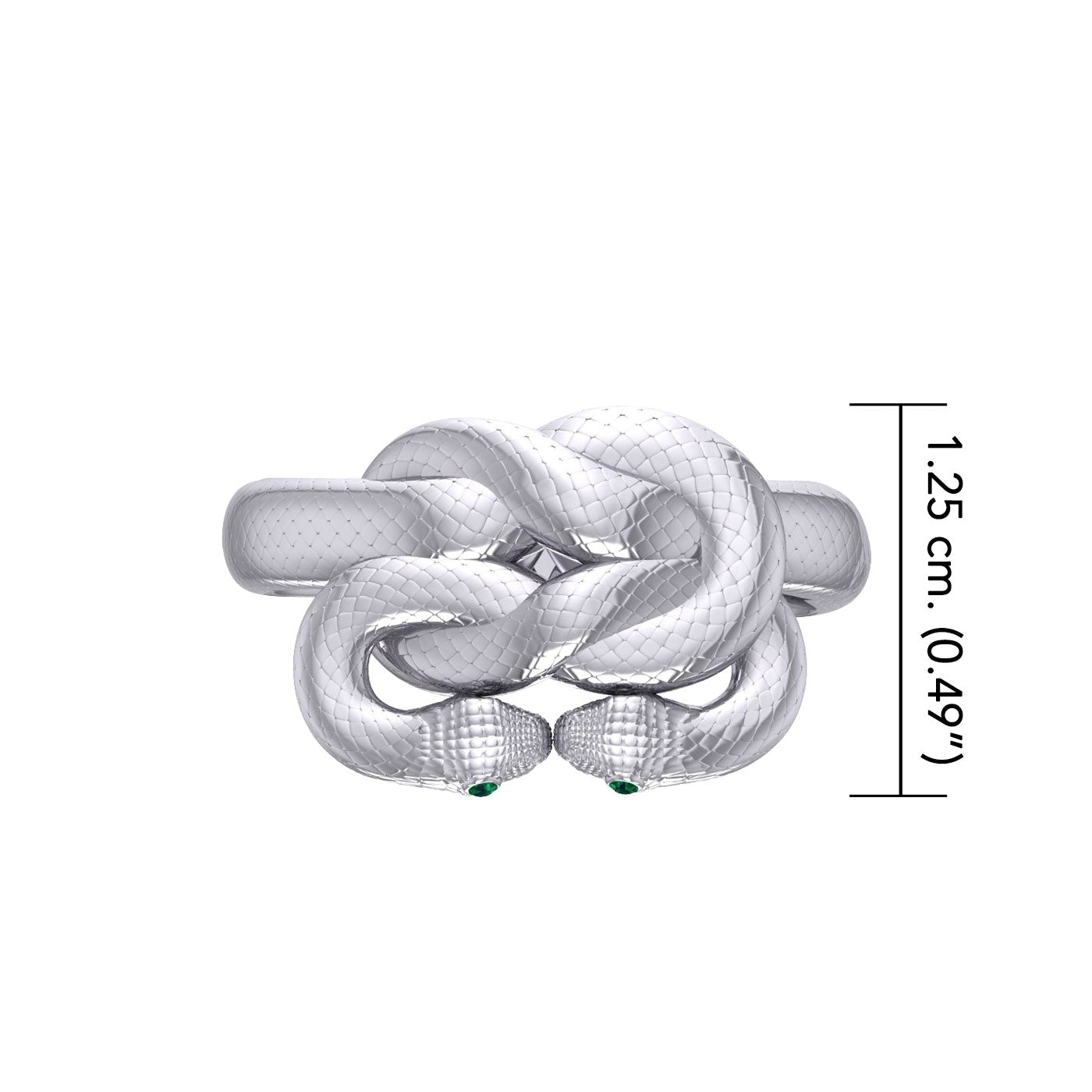 Sterling silver Tight in the knot snaking ring Oberon & Rhiannon Zell wedding rings Designed by Oberon Zell TRI2468