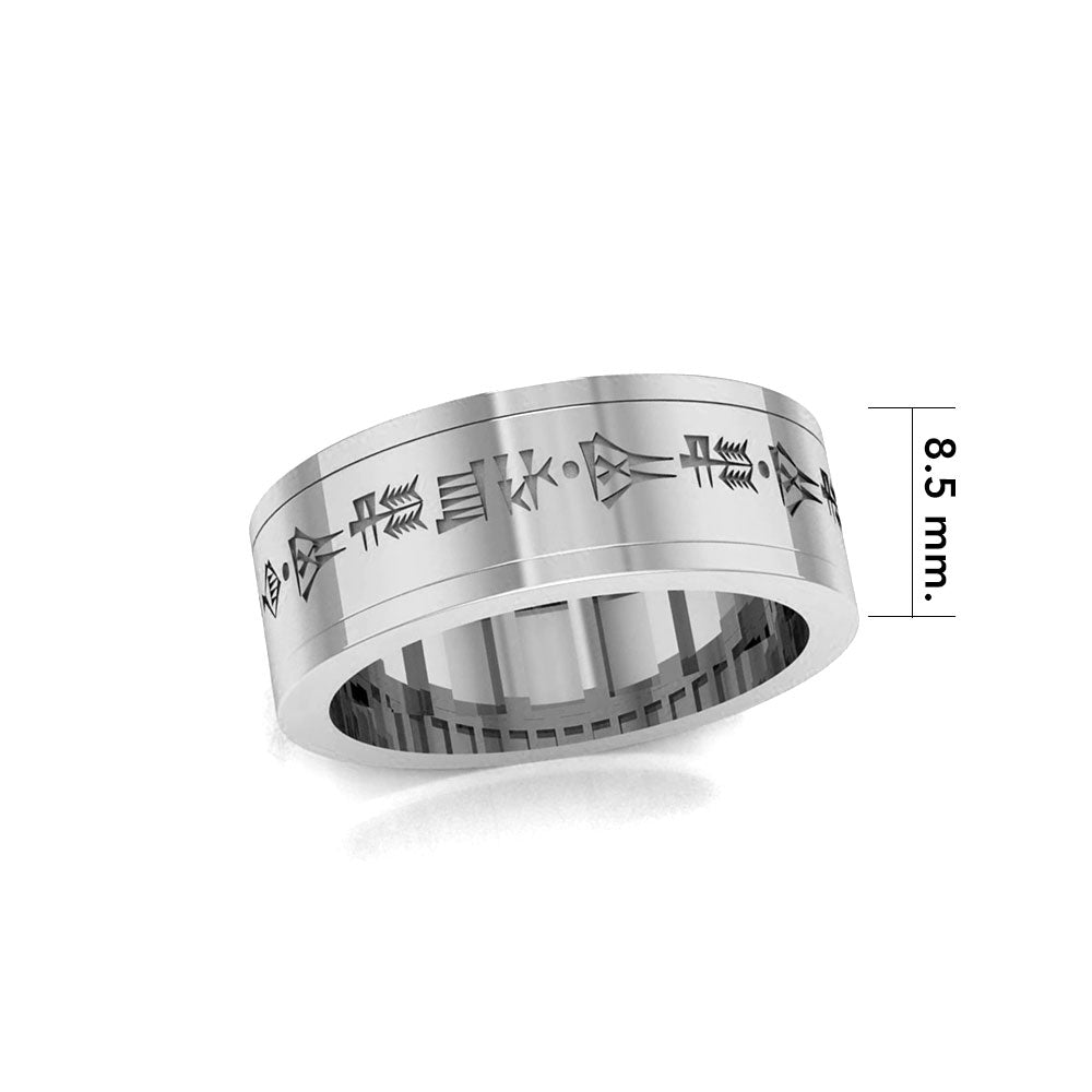 Steve Miller Dumuzid, Dumuzi or Tammuz God Silver Spinner Ring TRI2482