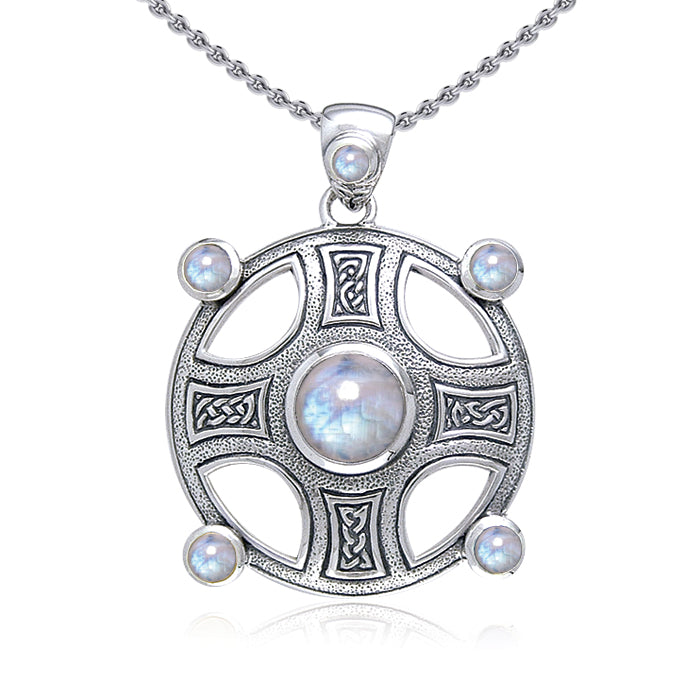 Celtic Knot Elemental Shield Pendant with Chain Set TSE854