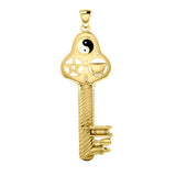 The Bewitching Key Of Magick Silver with Vermeil Plate Pendant by Sabrina...the Ink Witch VPD733