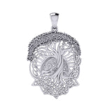 Admiration towards the Tree of Life creation ~ 14K White Gold Pendant WPD974