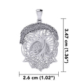 Admiration towards the Tree of Life creation ~ 14K White Gold Pendant WPD974