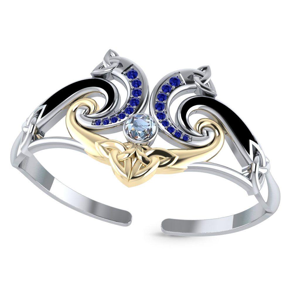 Modern Celtic Triskele Bangle MBA049 - Jewelry