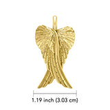 Angel Wings 14K Yellow Gold Pendant GPD2933