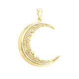 Moon Vines 14K Yellow Gold Pendant GPD3347