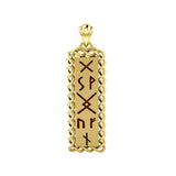 Runes of Woden Solid Gold Pendant GPD5027