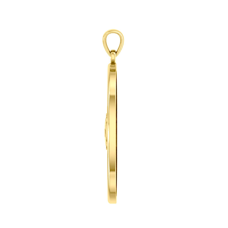 Peace of Feminine Power Solid Gold Pendant GPD5133