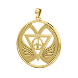 Peace of Feminine Power Solid Gold Pendant GPD5133