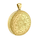 Experience Divine Guidance: The Seven Archangels Solid Gold Pendant - GPD5154 | Embrace Heavenly Protection and Spiritual Connection