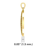 Experience Divine Guidance: The Seven Archangels Solid Gold Pendant - GPD5154 | Embrace Heavenly Protection and Spiritual Connection