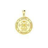 Sigil of the Archangel Raziel Solid Gold Pendant (Small) GPD5485