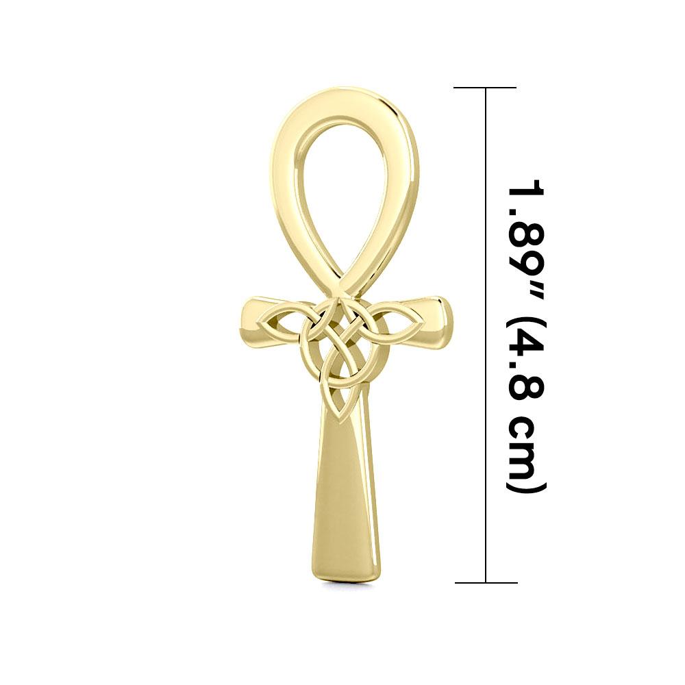 Celtic Ankh Solid Gold Pendant GPD5664
