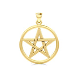 Pentacle Gold Pendant GTP089