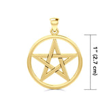 Pentacle Gold Pendant GTP089