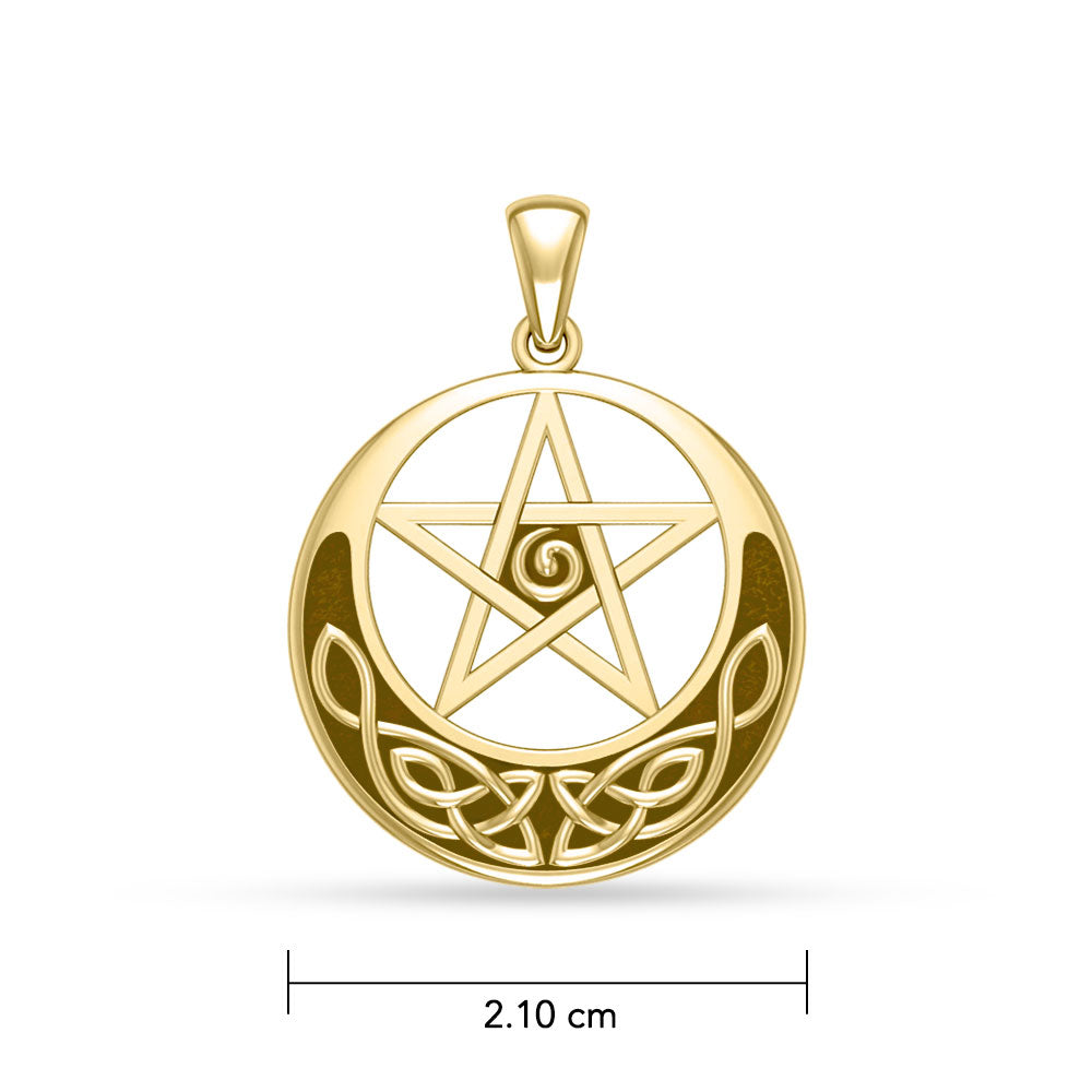 Pentacle Gold Pendant GTP1431