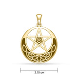 Pentacle Gold Pendant GTP1431