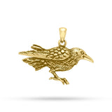 Haunted by the Mythical Raven Gold Pendant GTP1439