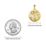 Celtic Tree of Life 14K Yellow Gold Pendant GTP3109