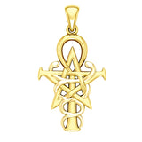 Oberon Zell Wizardry Symbol Gold Pendant GTP3209