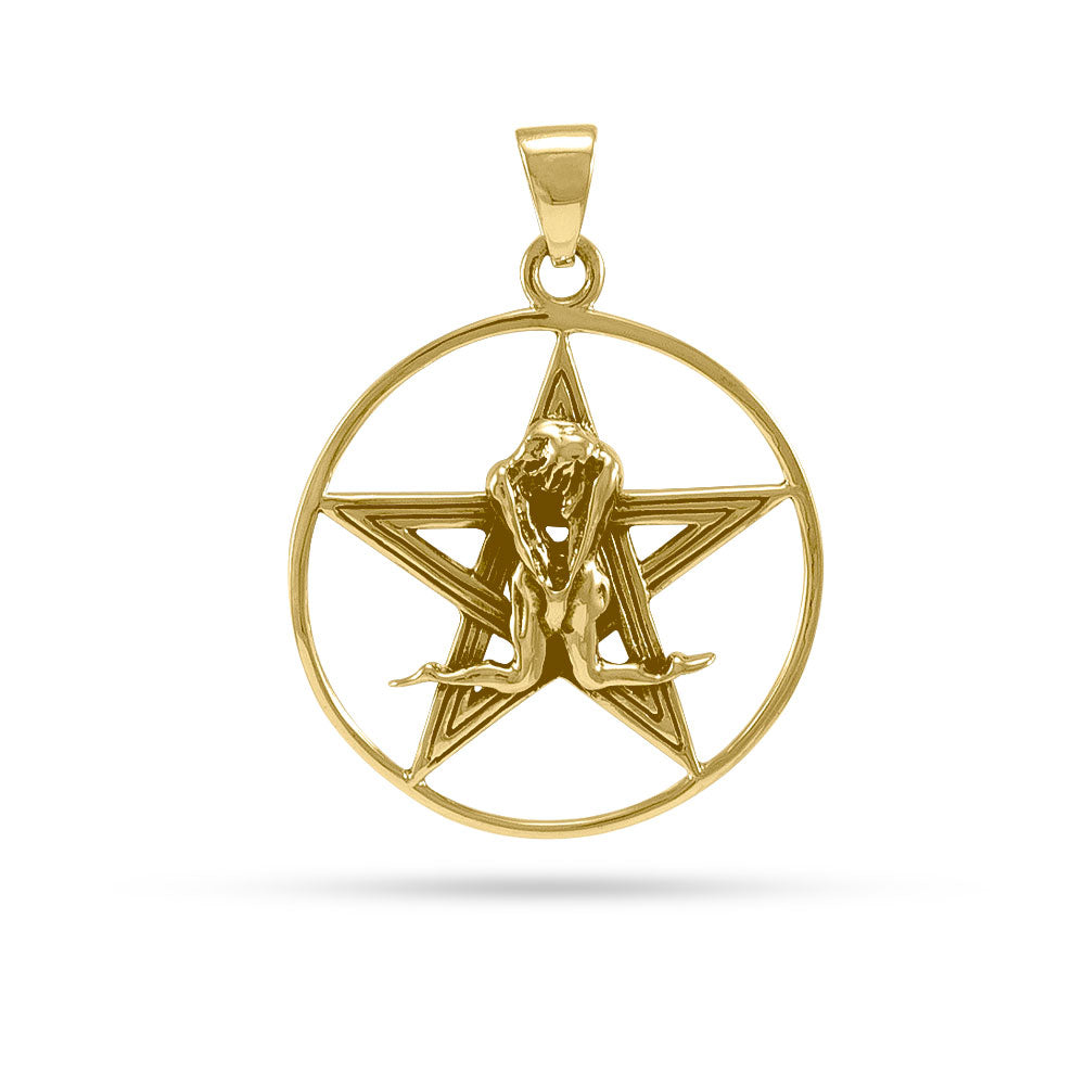 Pentacle Gold Pendant GTP3229
