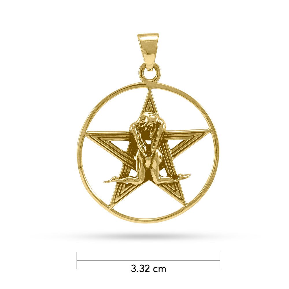 Pentacle Gold Pendant GTP3229