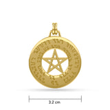 Pentacle Gold Pendant GTP3291
