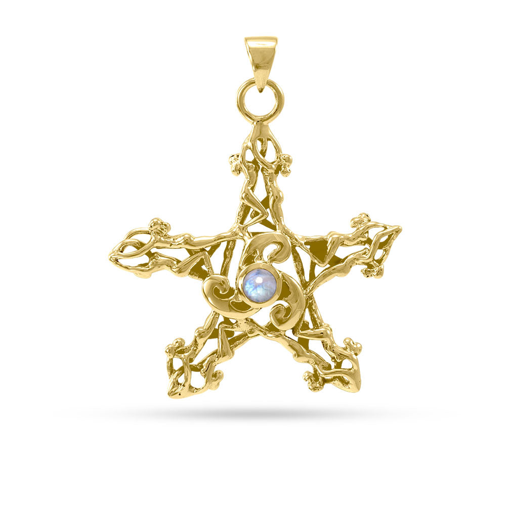 Pentagram Gold Pendant GTP3300