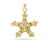 Pentagram Gold Pendant GTP3300