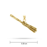 Broomstick Gold Pendant GTP3303