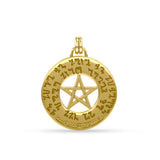 Pentagram Pentacle Gold Pendant  GTP3305