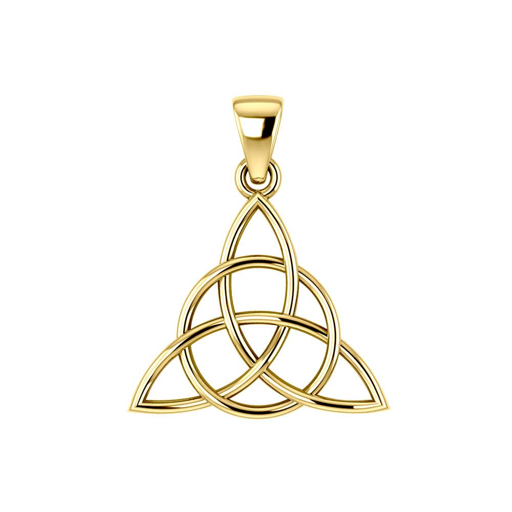 The Divine Power of the Triquetra ~ Solid Gold Pendant GTP3378