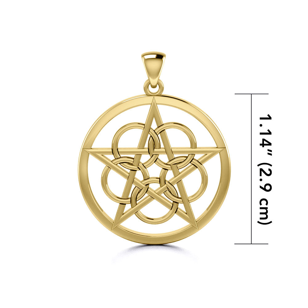 Pentacle Gold Pendant GTP465