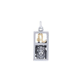 Leo Silver and 14k Gold accent Charm MCM299
