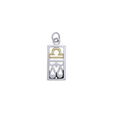 Libra Silver and Gold Charm MCM301