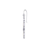 Infinity with Trinity Knot Silver and Gold Earrings MER1736 - Jewelry
