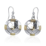 Protection Centralization Silver and Gold Accent Earrings MER531