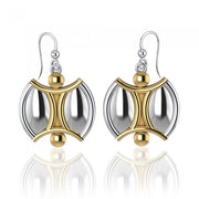 We Are All One Silver and Gold Accent Earrings MER562