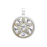Oberon Zell Panticle of the Earth Silver with 14k gold accents Pendant MPD1075