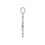 Infinity with Trinity Knot Silver and Gold Pendant MPD5210 - Jewelry