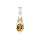 Sagittarius Zodiac Symbol Silver and Gold Pendant MPD820