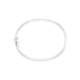 Large Silver Hollow Celtic Knot  Bangle with open lock TBA216 - Jewelry