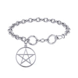 Pentacle Sterling Silver Bracelet TBL051