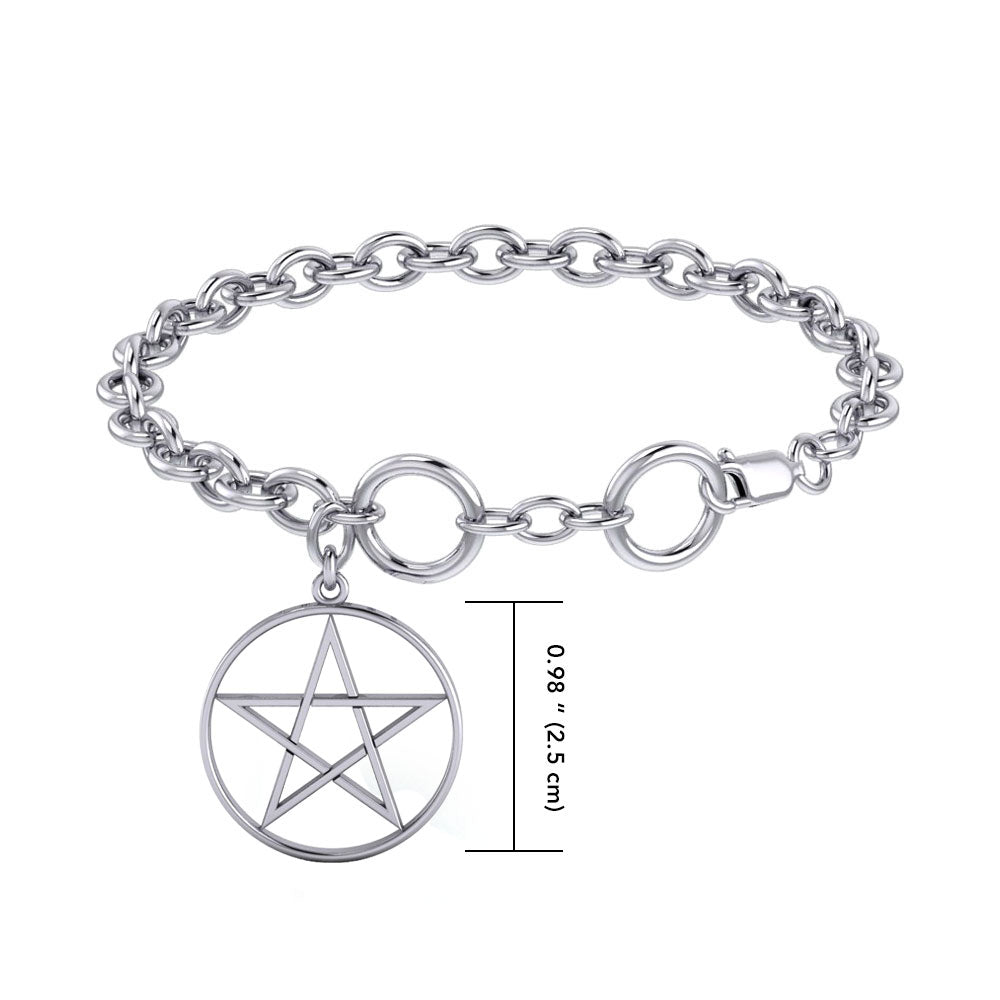 Pentacle Sterling Silver Bracelet TBL051