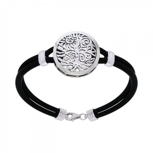 Natureโ€s Finest ~ Tree of Life Leather Cord Bracelet TBL197 - Jewelry