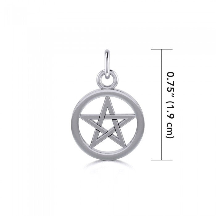 Pentacle charm in Sterling silver TC107