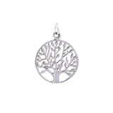 Modern Tree of Life Sterling Silver Charm TCM462