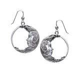 Luna, the Moon Goddess Sterling Silver Earrings by Oberon Zell TER1272